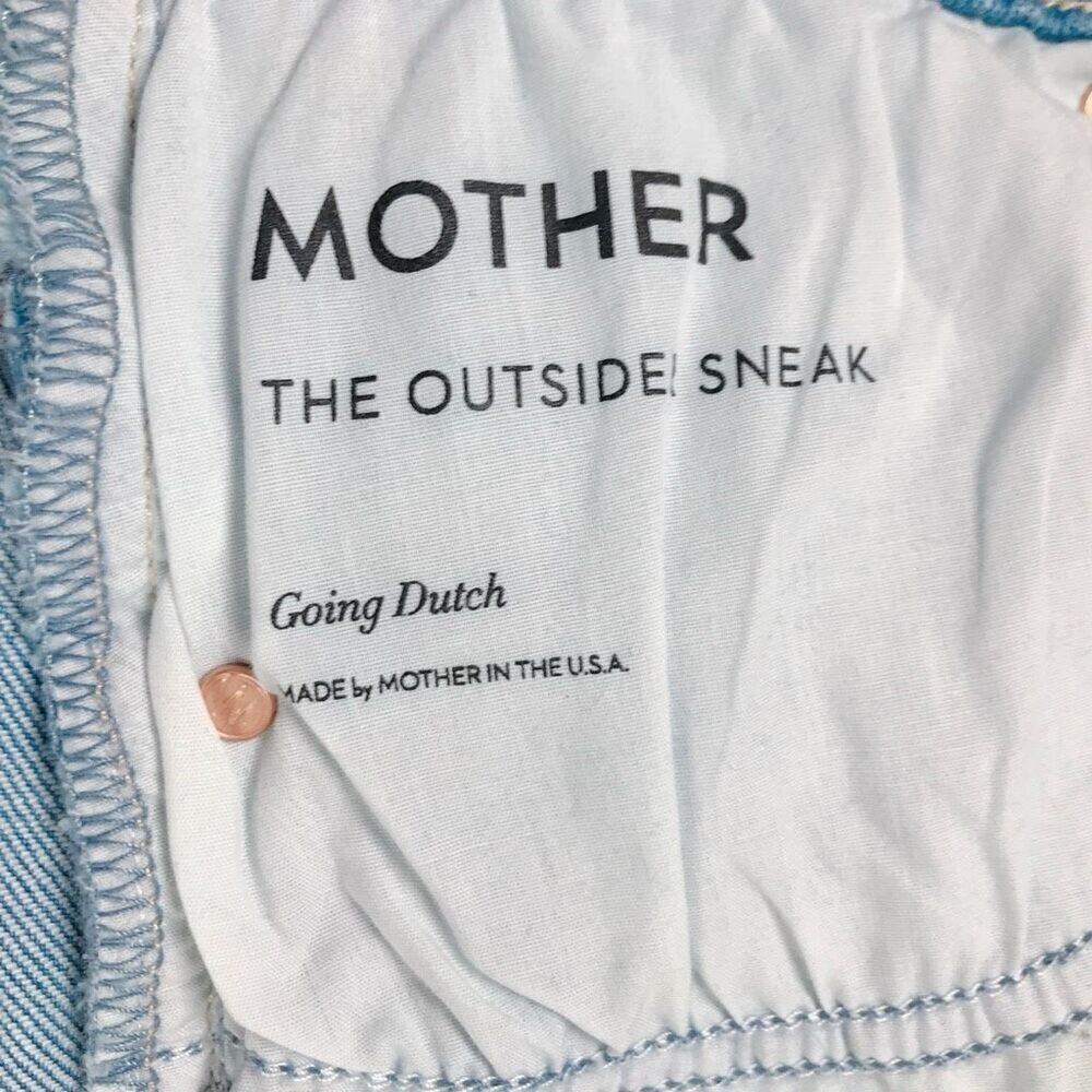 NWT! Mother The Outsider Sneak wide leg Jean In Going Dutch size 31 - Picture 8 of 9